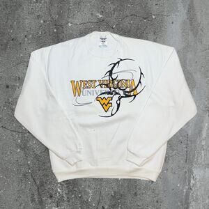 Vintage 90s west virginia university reworked tribal disign sweatshirt